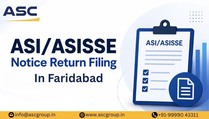 ASI/ASISSE Notice Return Filing Services in Faridabad